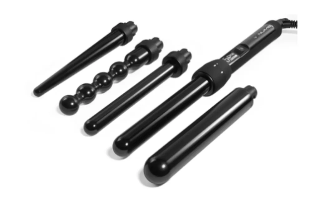 NuMe Lustrum 5-in-1 interchangeable curling wand set